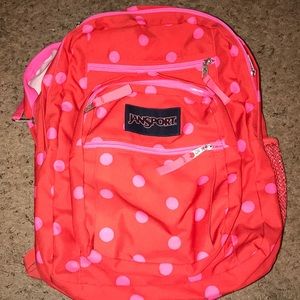 Jansport backpack polka dot